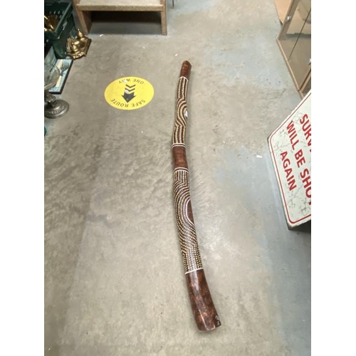 263 - Hand painted digeridoo 142cm long