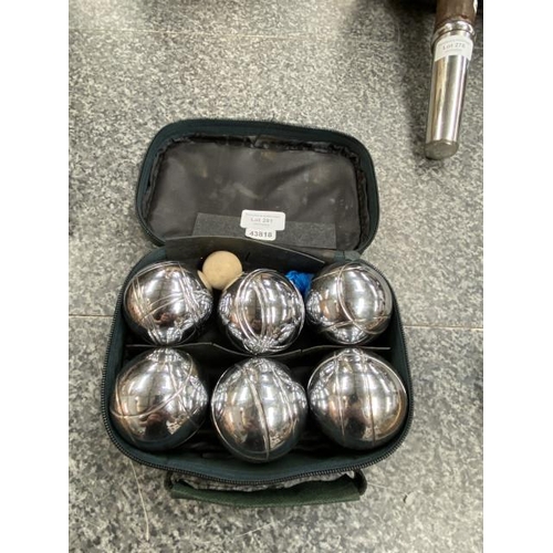 281 - Cased boules