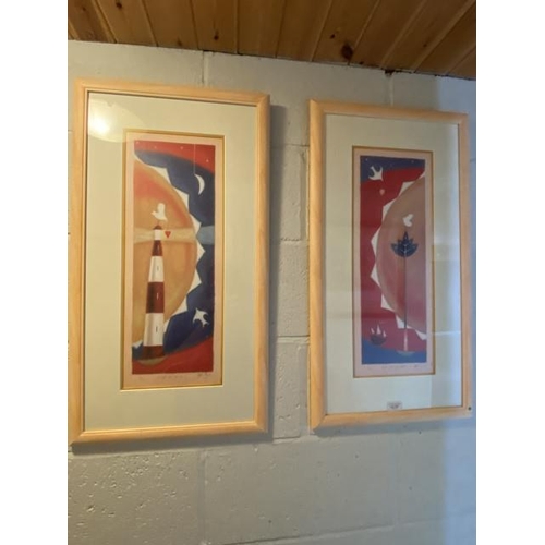 310 - 2 framed pencil signed prints by Adam Barsby “Hold Out Your Heart” 316/500 and “Light Up Your Love” ... 