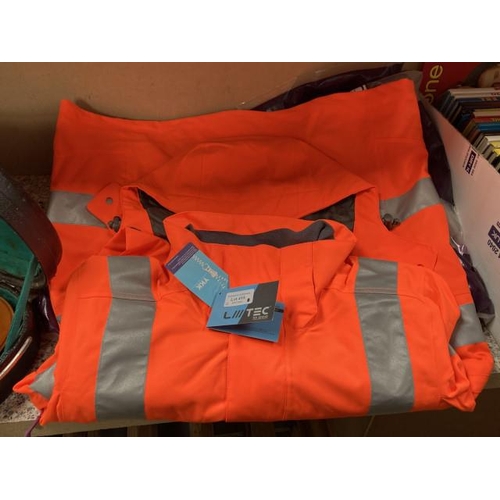 415 - 2 Rosemoor breathable ladies jackets (orange workwear) size L (NEW)