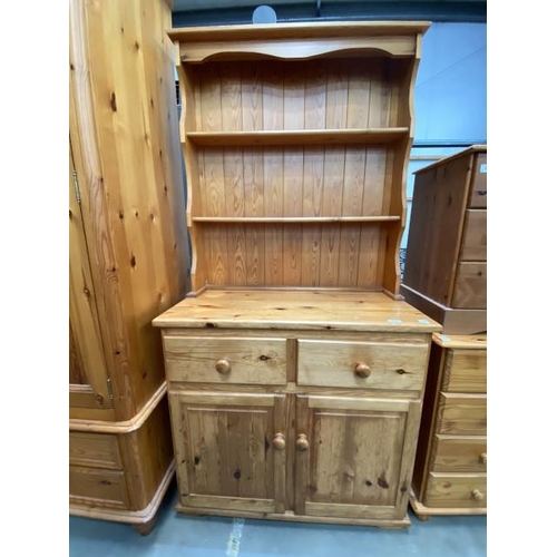 42 - Pine farmhouse dresser 183H 91W 40D