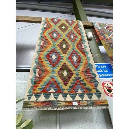 59 - Chobi Kilim Runner 198cm x 64cm