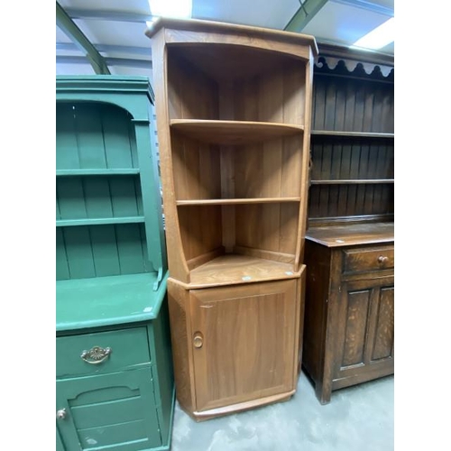 70 - Ercol Windsor 743C corner cupboard 180H 74W 43D