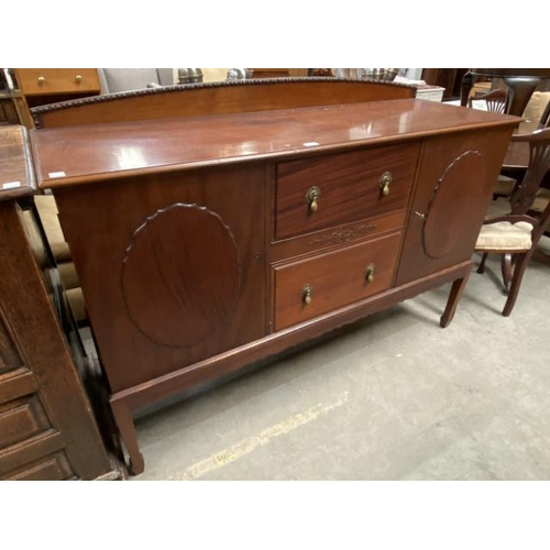 73 - Edwardian mahogany sideboard 107H 152W 51D