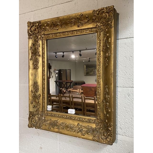 78 - Carved gilt wall mirror 50 x 61cm