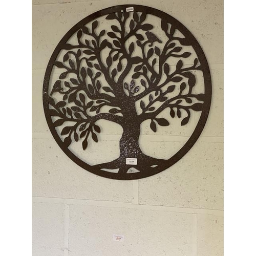 96 - Metal Tree of life plaque 60cm diameter