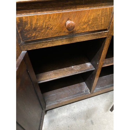 71 - Good quality oak dresser with panelled back 196H 107W 45D