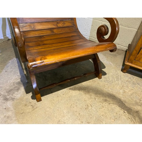 83 - Indonesian teak chair 65W