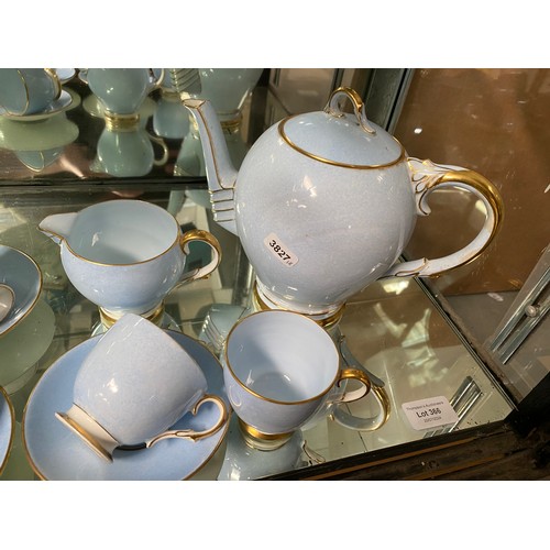 366 - Paragon Art Deco design tea set, 13 pieces