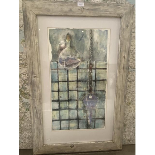 115 - Framed Limited Edition pencil signed print ‘Fish In A Bottle’ by Frances Noon 2001 (6/10) 105 x 68cm