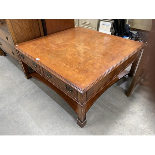 148 - Mahogany 4 drawer coffee table 47H 107W 106D