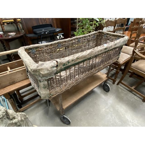 171 - Vintage butchers trolley 87H 124W 47D