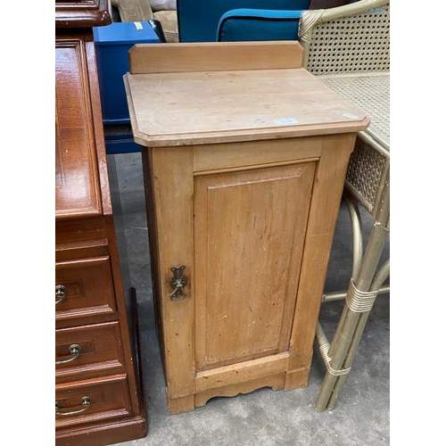 189 - Edwardian pine pot cupboard 80H 41W 34D