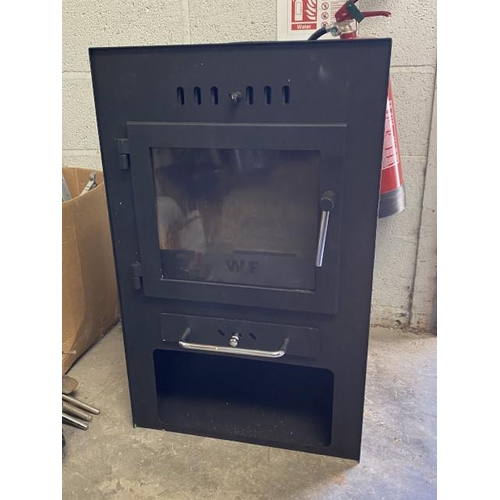 19 - Westfire, Danish design wood burning stove 80H 50W 39D