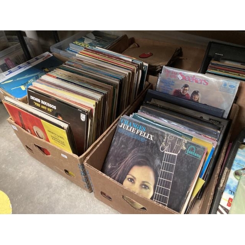 502 - 4 boxes of LPs including Folk, Country, Classical etc - Connie Francis, Slim Whitman, Shorty Long, J... 