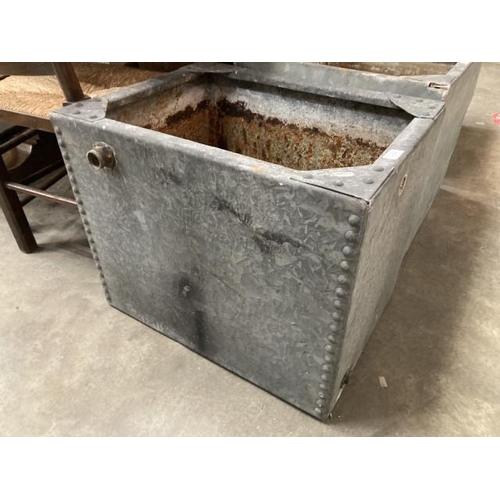 531 - Galvanised water tank/planter 50H 60W 47D