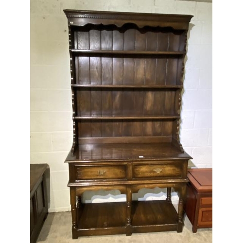 86 - Titchmarsh & Goodwin style oak dresser 202H 117W 45D