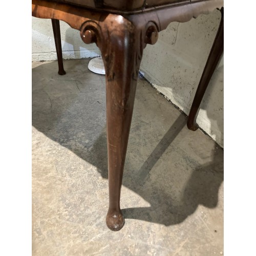 83 - 19th century walnut serving table 75H 95W 62D