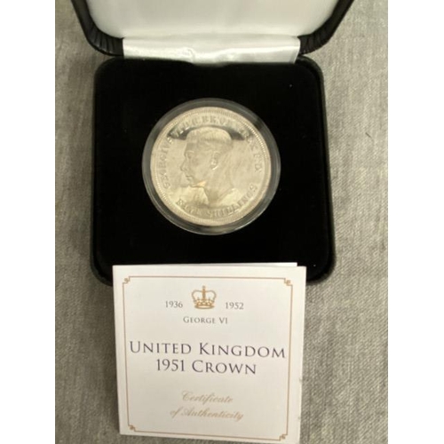 389 - “Jubilee Mint” United Kingdom 1951 Crown 
Country of Issue: UK
Mint: The Royal Mint
Metal: Cupronick... 