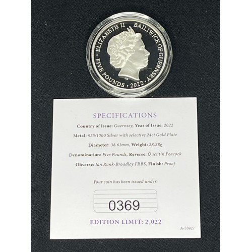 381 - The Queen’s Platinum Jubilee 2022 Silver Proof £5
Country of Issue: Guernsey
Year of Issue: 2022
Met... 