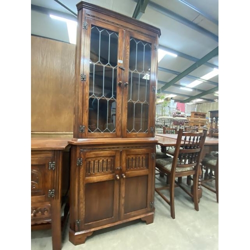 175 - Bevan Funnell corner display cabinet 188H 80W 48D