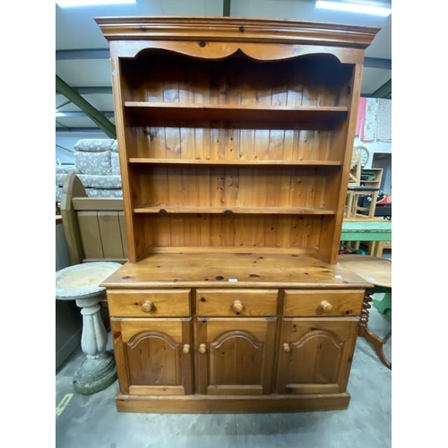 235 - Pine farmhouse dresser 196H 127W 41D