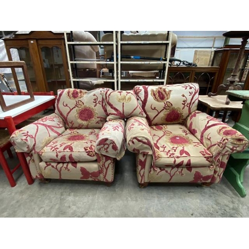 241 - 2 Duresta 'Woodberry' armchairs 95W