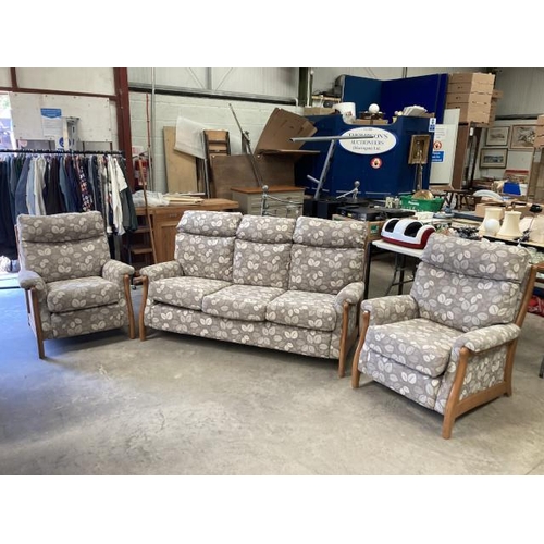 265 - Cintique 'Richmond' 3 piece suite (settee 190W, 2 armchairs 85W) in excellent condition