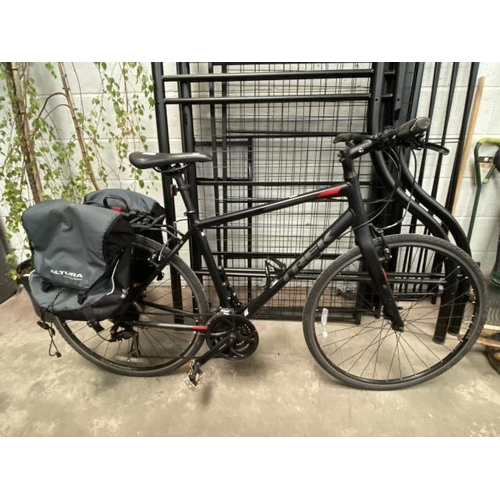 3 - TREK FX 3 hybrid bike with 2 panniers