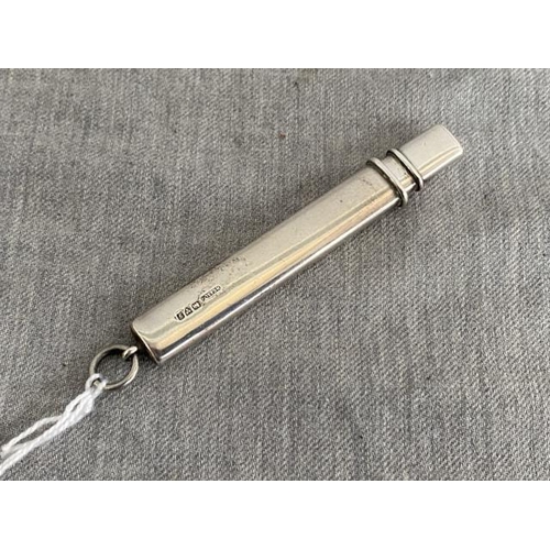 391 - Solid silver Chester hallmark pencil holder