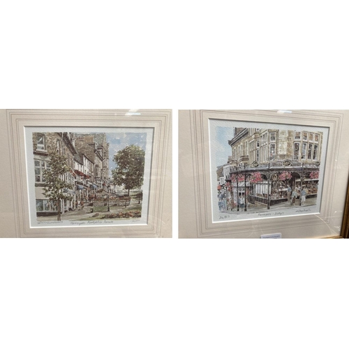 436 - Two Glyn Martin pencil signed limited edition Harrogate prints