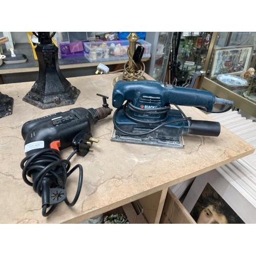 469 - Black & Decker CD400 sander & electric drill