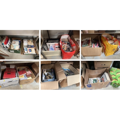 477 - 12 boxes/ bags of books relating to history, war etc.