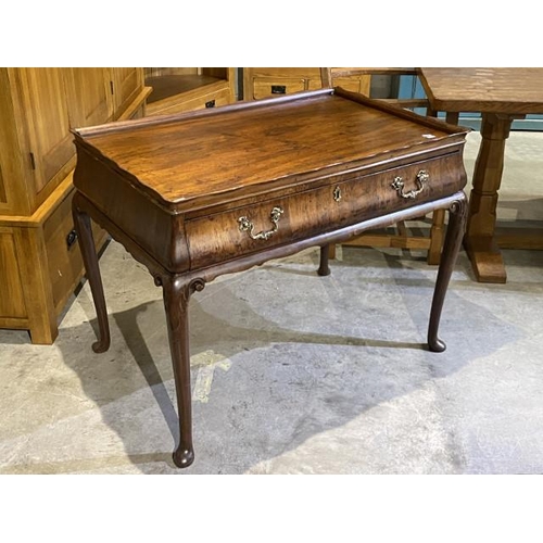 56 - 19th century walnut serving table 75H 95W 62D