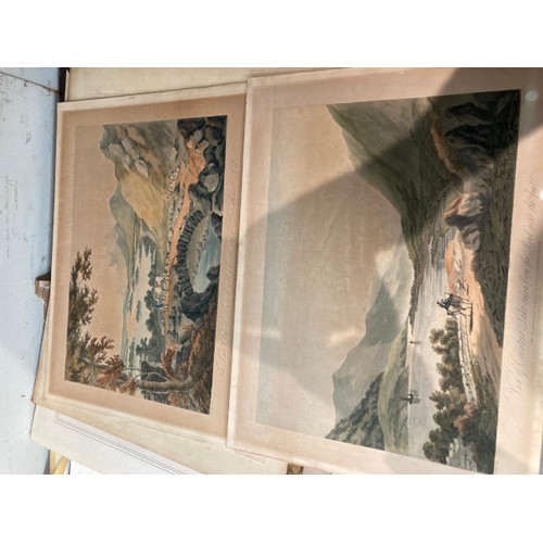 188 - Assorted unframed prints/etchings including 19th century French Fashion prints, 19th century British... 