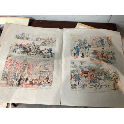 188 - Assorted unframed prints/etchings including 19th century French Fashion prints, 19th century British... 