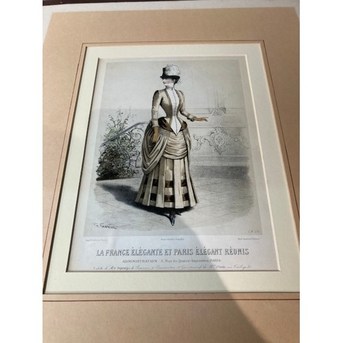 188 - Assorted unframed prints/etchings including 19th century French Fashion prints, 19th century British... 