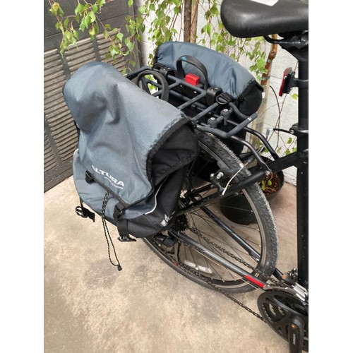 3 - TREK FX 3 hybrid bike with 2 panniers