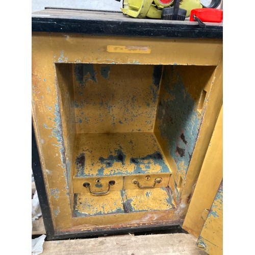 170 - Victorian safe with one key 73H 58W 54D (WE ARE UNABLE TO DELIVER THIS LOT)