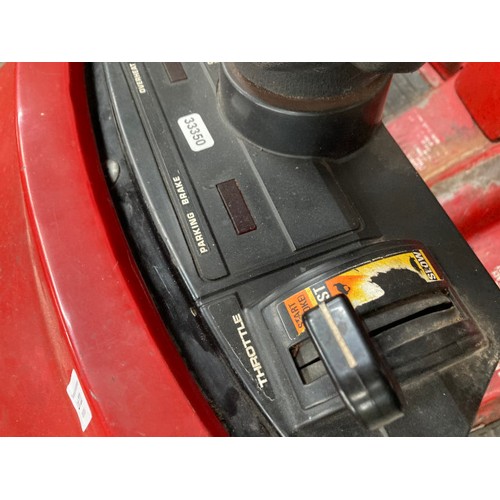 223 - HONDA HT 3813, 2 cylinder, liquid cooled engine ride on petrol lawnmower (new battery) in working or... 