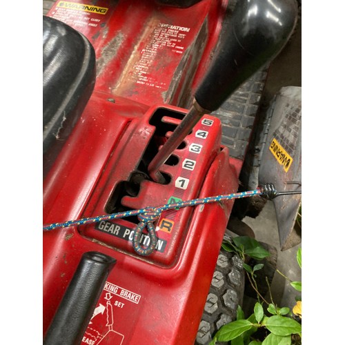 223 - HONDA HT 3813, 2 cylinder, liquid cooled engine ride on petrol lawnmower (new battery) in working or... 