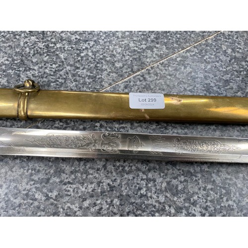 299 - Infantry officers sword 98cm