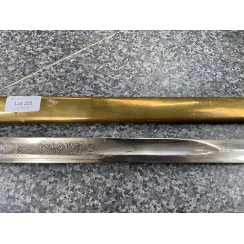 299 - Infantry officers sword 98cm