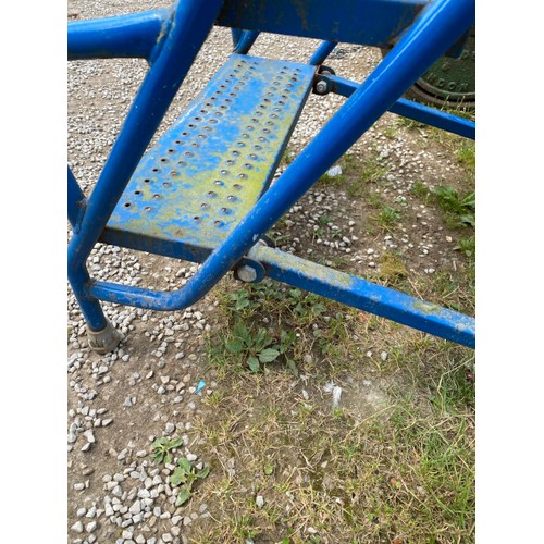 278 - TB Davies mobile ladder with platform 205H 87W 100D