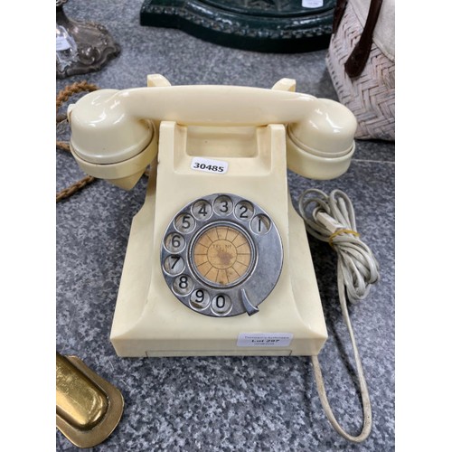 297 - Vintage Bakelite phone converted & working order