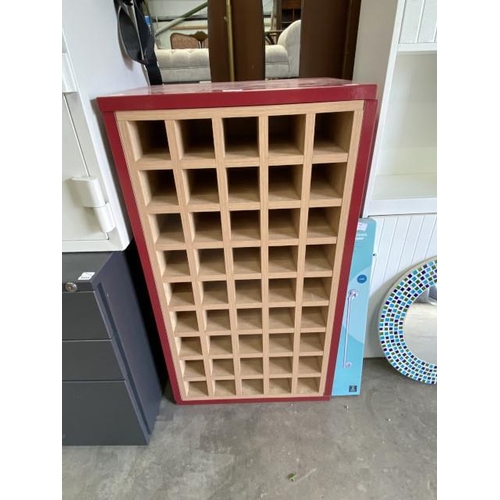 206 - Contemporary 45 bottle wine rack 99H 54W 40D