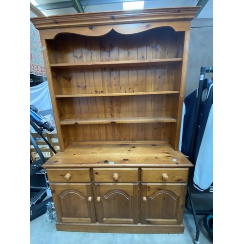 240 - Pine farmhouse dresser 196H 127W 41D