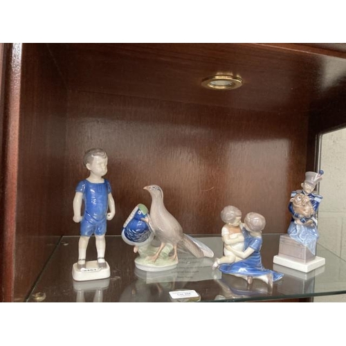 Two Royal Copenhagen figurines & two Bing & Grondahl figurines