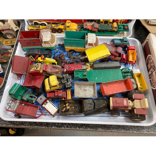 217 - Extensive collection of play worn vehicles inc. Corgi, Dinky, Tonka, Matchbox, Lone Star, Corgi Juni... 