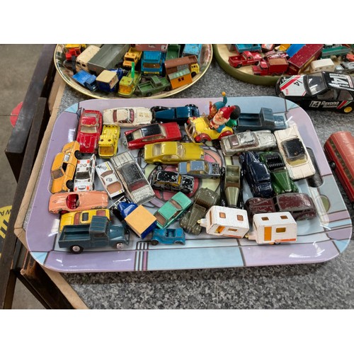 217 - Extensive collection of play worn vehicles inc. Corgi, Dinky, Tonka, Matchbox, Lone Star, Corgi Juni... 